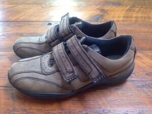 Hotter Made England Brown Leather Suede Comfort Walking Hiking Shoes 8 41 Mens
